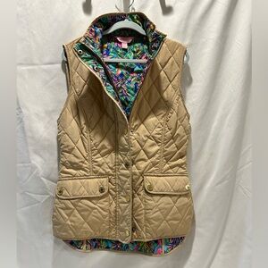 Lilly Pulitzer Tan Getaway Vest